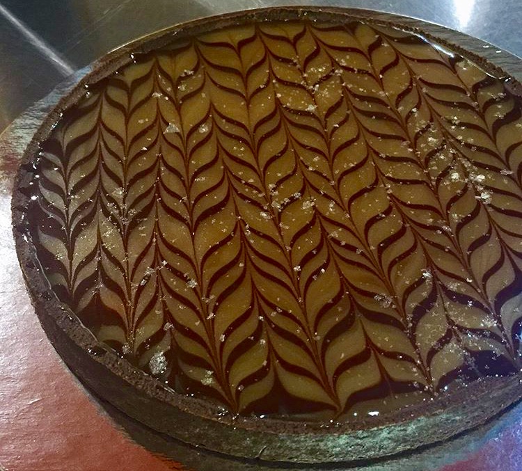 Chocolate Caramel Sea Salt Tart at Nichole's Fine Pastry, Fargo, ND