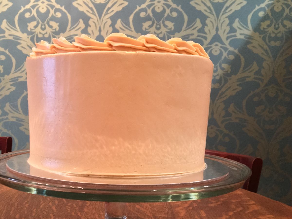 Spice Cake with Salted Caramel Buttercream at Nichole's Fine Pastry, Fargo, ND