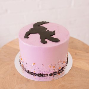 scary black cat cake