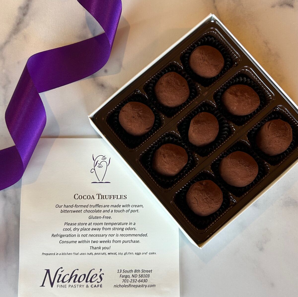 Cocoa Truffles 9 piece